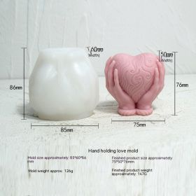 Ins Hands Holding Love Aromatherapy Candle Mould