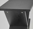 19" X 12" X 21.5" Black  Accent Table