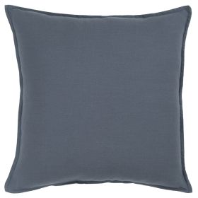 20" Slate Blue Cotton Throw Pillow