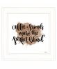 Coffee and Friends 2 White Framed Print Wall Art