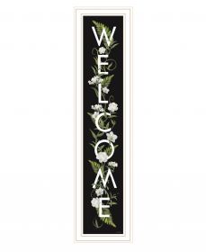 Welcome Sign I 4 White Framed Print Wall Art