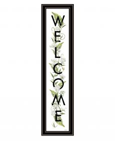 Welcome Sign II 3 Black Framed Print Wall Art