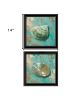 Set Of Two Azurica I and Sea II 1 Black Framed Print Wall Art