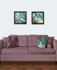 Set Of Two Earth tones I and Sea II 1 Black Framed Print Wall Art