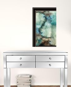 Set Of Two Earth tones I and Sea II 1 Black Framed Print Wall Art