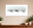 Cups and Saucers 1 White Framed Print Wall Art