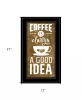 Coffee is always a Good Idea 3 Black Framed Print Wall Art