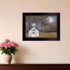 Evening Prayer Black Framed Print Wall Art