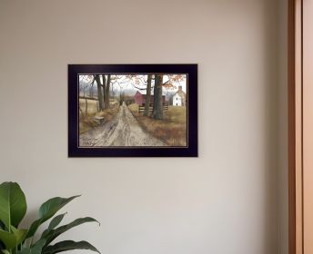 The Road Home Black Framed Print Wall Art