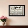 Our House is Lived In 1 Black Framed Print Wall Art