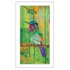 Purple Throated Mountain Gem White Framed Print Wall Art