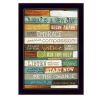 Today is a New Day 1 Black Framed Print Wall Art