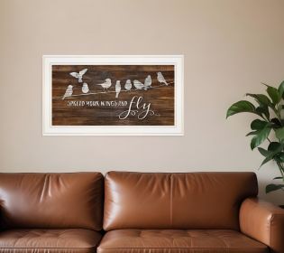 Spread Your Wings and Fly 1 White Framed Print Wall Art