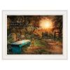 Show Me the Path 1 White Framed Print Wall Art