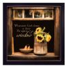 God Opens Windows Black Framed Print Wall Art