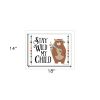 Stay Wild My Child 2 White Framed Print Wall Art