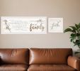 Set Of Two We are Family 2 White Framed Print Wall Art