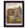 Country Kitchen 8 Black Framed Print Kitchen Wall Art