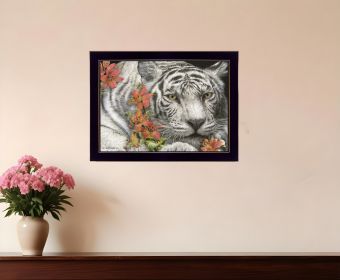 Tiger Lily 1 Black Framed Print Wall Art