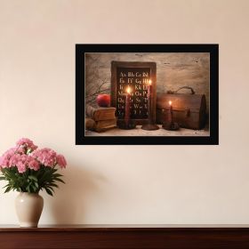 School Nights 1 Black Framed Print Wall Art