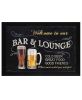 Welcome to Our Bar Black Framed Print Kitchen Wall Art