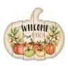 Welcome Pumpkin Unframed Print Wall Art