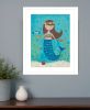 Under the Sea 6 White Framed Print Wall Art