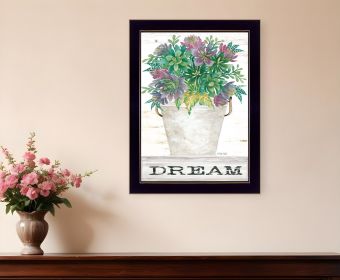 Dream Succulents 1 Black Framed Print Wall Art