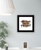 Coffee and Friends 1 Black Framed Print Wall Art