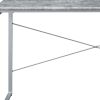 47" Gray and Black Writing Desk