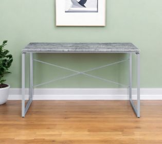 47" Gray and Black Writing Desk