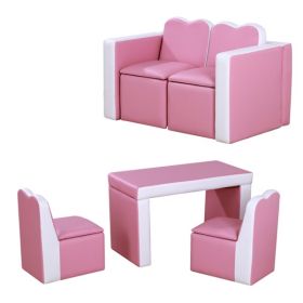 Children's 2-in-1 Sofa Set - Pink, WalMart Is Prohibited For Sale And Does Not Ship On Weekends