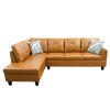 Ginger Semi PU Synthetic Leather Sofa Living Room Sofa