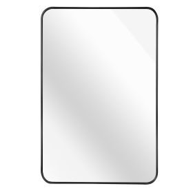 Black 24 "x36" Rectangular Bathroom Wall Mirror