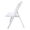 Furniture Slatted Wood Folding Special Event Chair - White, Set of 4, FOLDING CHAIR, FOLDABLE STYLE