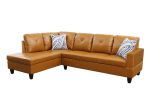 Ginger Semi PU Synthetic Leather Sofa Living Room Sofa