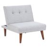 Comfy Mini Couches, Small Recliner Futon Chair with Adjustable Backrest, Armless Living Room Couch for Small Space, Bedroom, Home