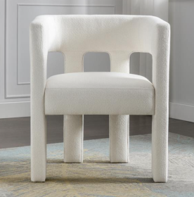 Dining Chairs Upholstered In Fabric With Contemporary Design