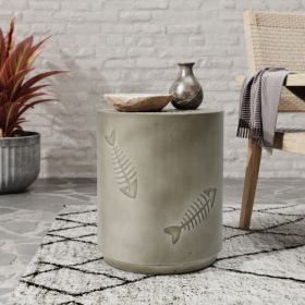 16MGO SIDE TABLE FISH PATTERN