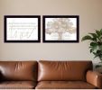 Set Of Two Love or In the Moment 2 Black Framed Print Wall Art