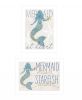 Set Of Two Two Mermaids 1 White Framed Print Wall Art