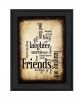 Friends 1 Black Framed Print Wall Art