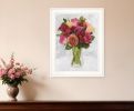 Vases with Flowers II 1 White Framed Print Wall Art