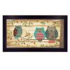 Three Wise Owls 1 Black Framed Print Wall Art