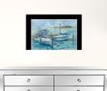 Dockside 1 Black Framed Print Wall Art