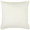 Ivory Solid Light Textured Modern Throw Pillow