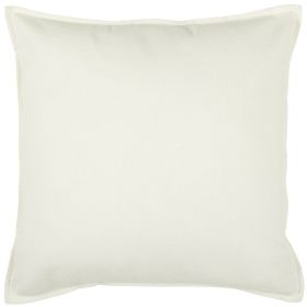 Ivory Solid Light Textured Modern Throw Pillow