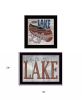 Set Of Two Lake Life is Better 3 Black Framed Print Wall Art