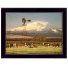 Summer Pastures Black Framed Print Wall Art