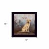 Dakota the Dog Black Framed Print Wall Art